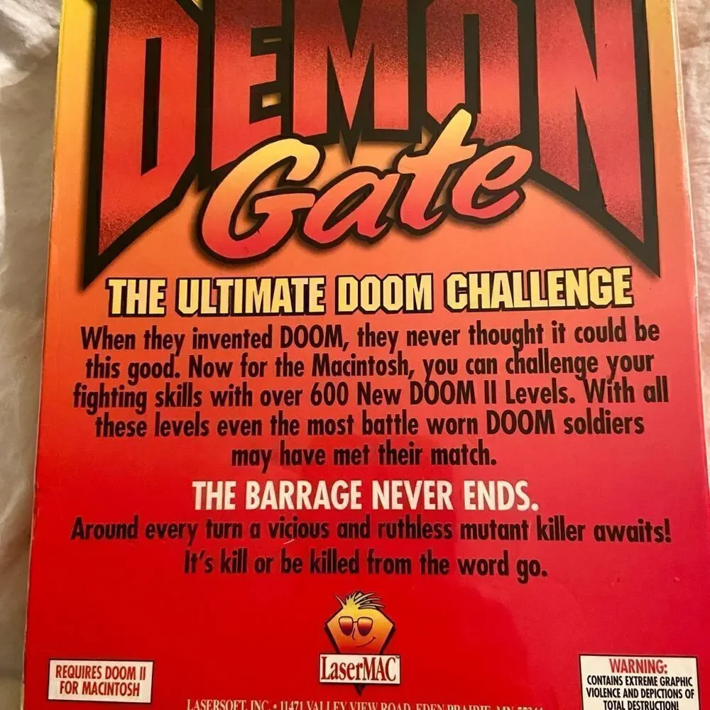 Demon Gate 600 New Levels For Doom II CD-ROM